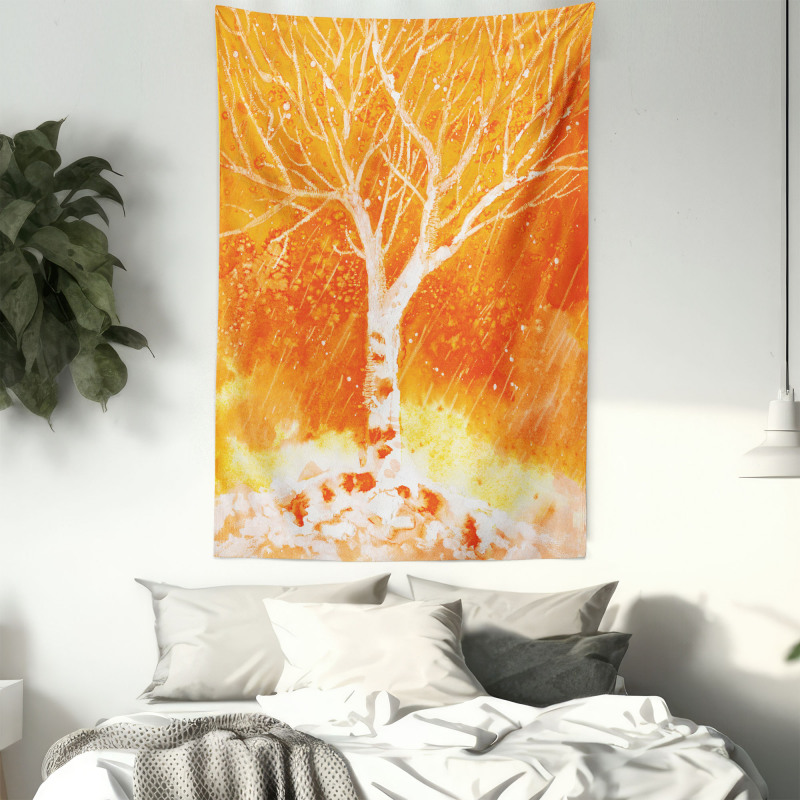 Leafless Tree Autumn Tapestry
