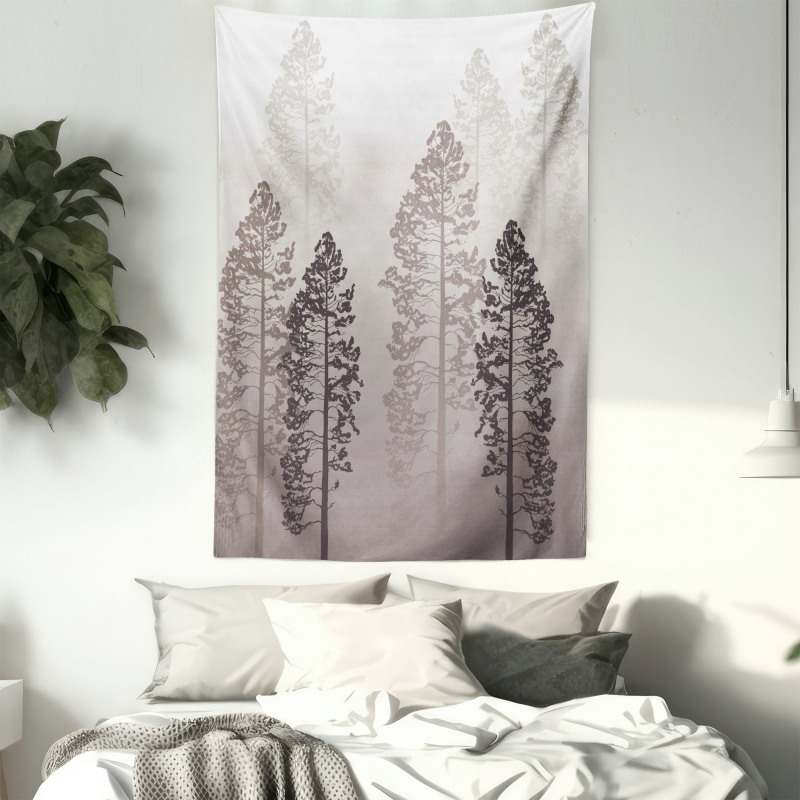 Wild Pine Forest Themed Tapestry