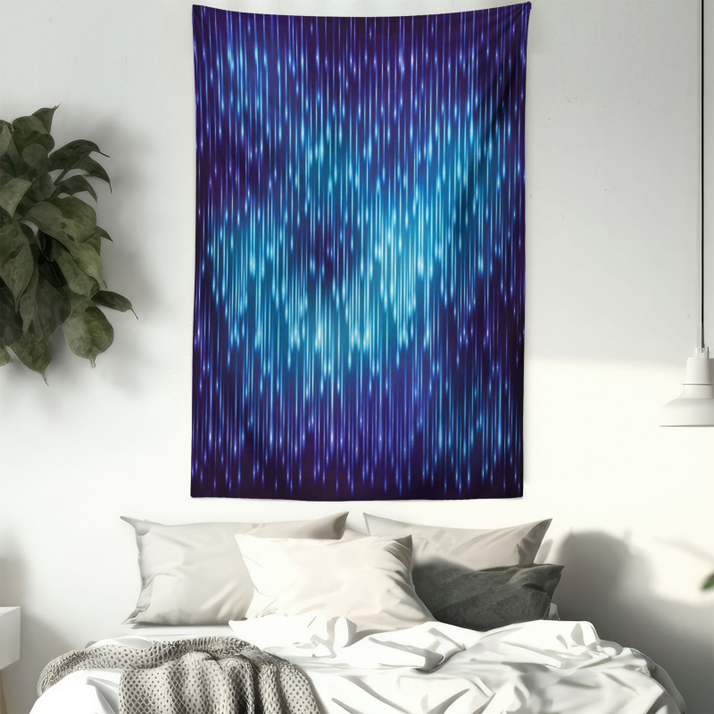 Cosmic Rain Effect Vivid Tapestry