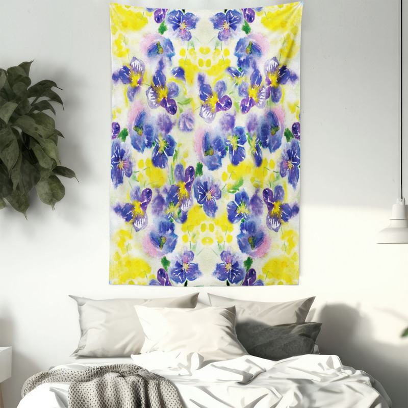 Butterfly Violet Field Tapestry