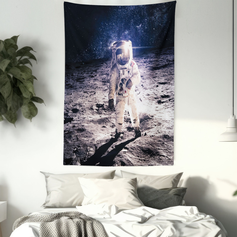 Moon Surface Journey Tapestry