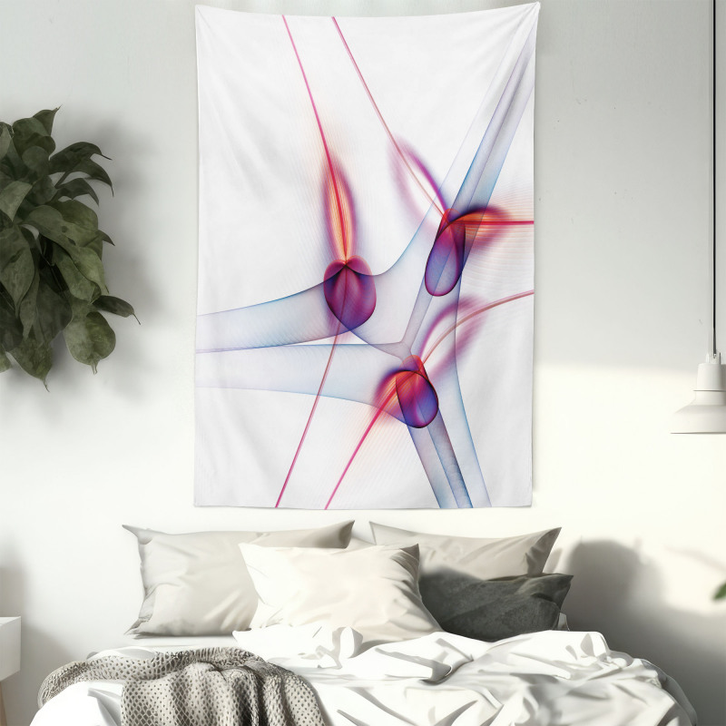 Modern Wavy Patterns Art Tapestry