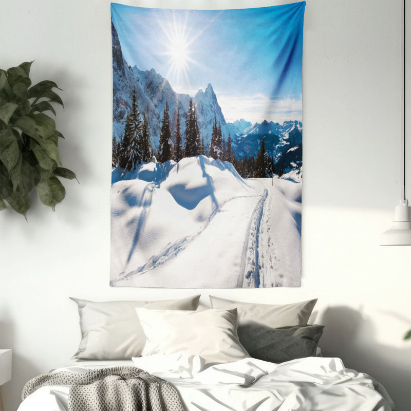 Mountain Pine Trees Tapestry