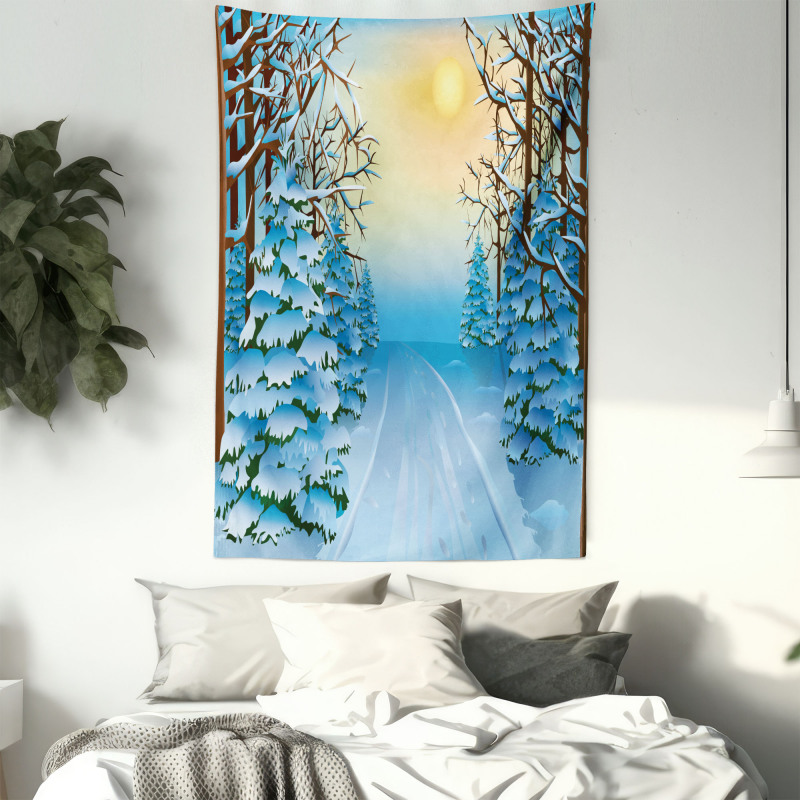 Cartoon Landscape Tapestry