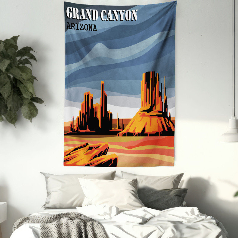Cartoon Grand Canyon Tapestry