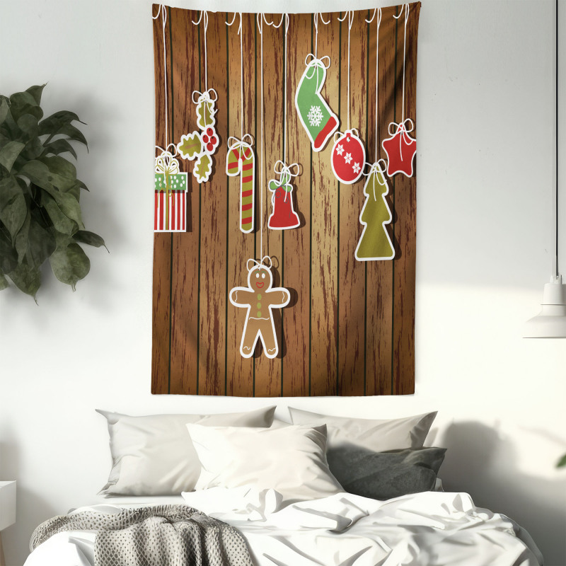 Wooden Pattern Tapestry