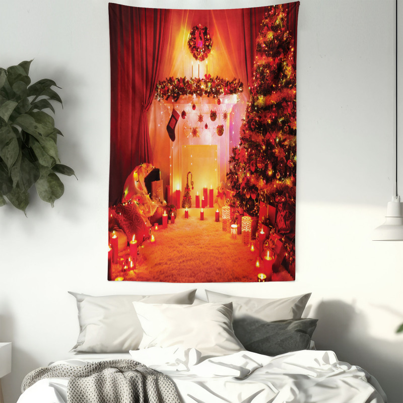 Noel New Years Theme Tapestry