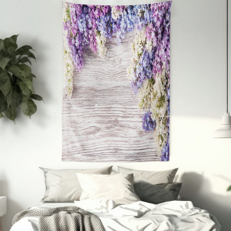 Lilac Flowers Bouquet Tapestry