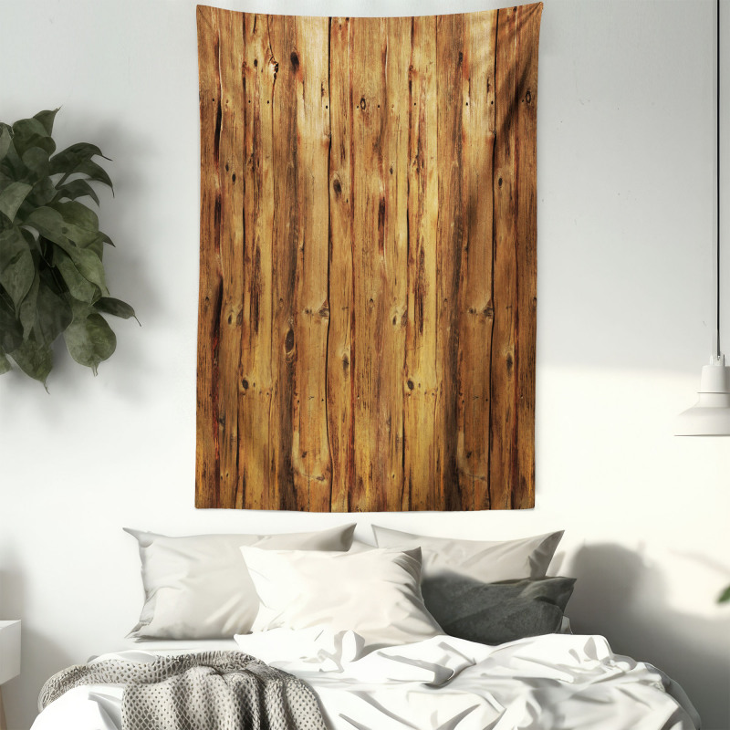 Wooden Forest Trees Art Tapestry