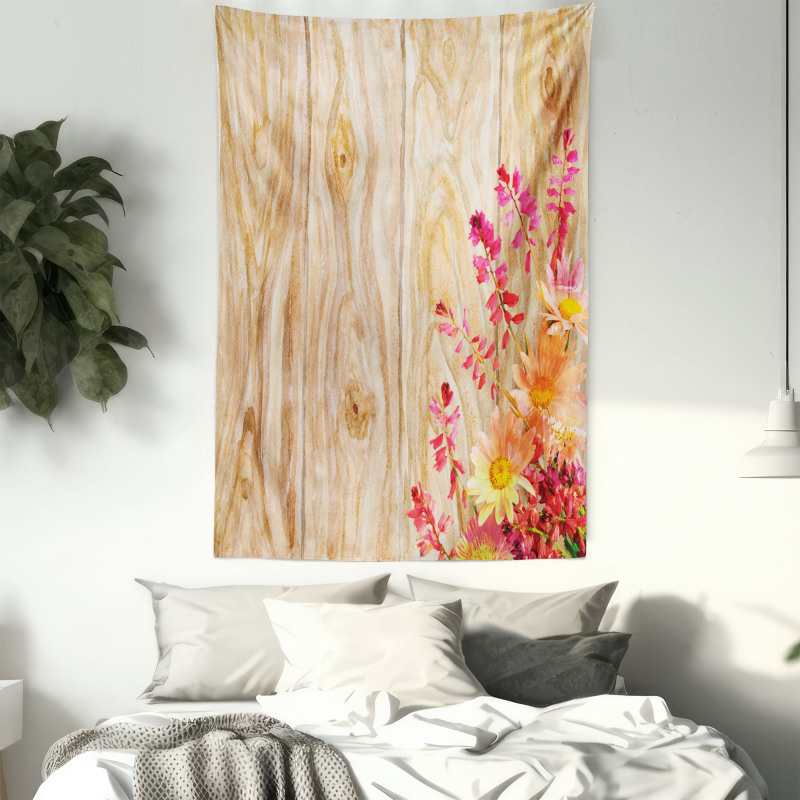 Spring Florals Daisies Tapestry