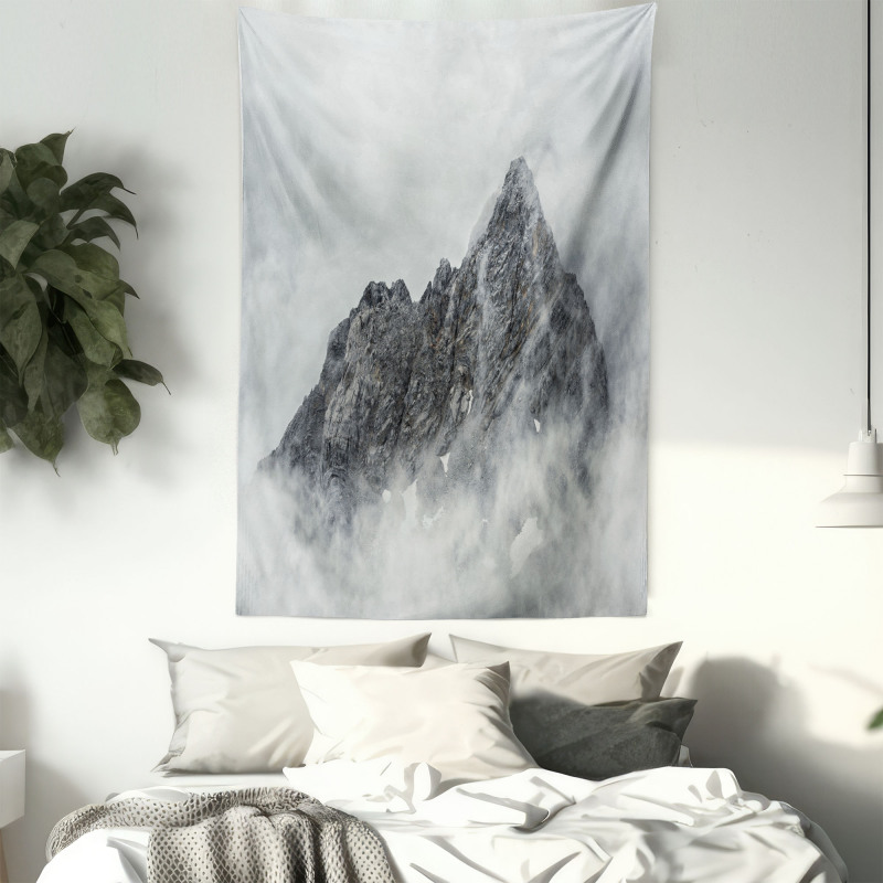 Foggy Mountain Peak Tapestry