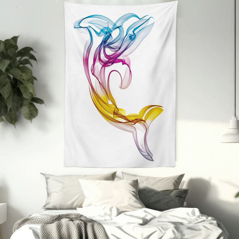 Aquatic Dolphin Tapestry