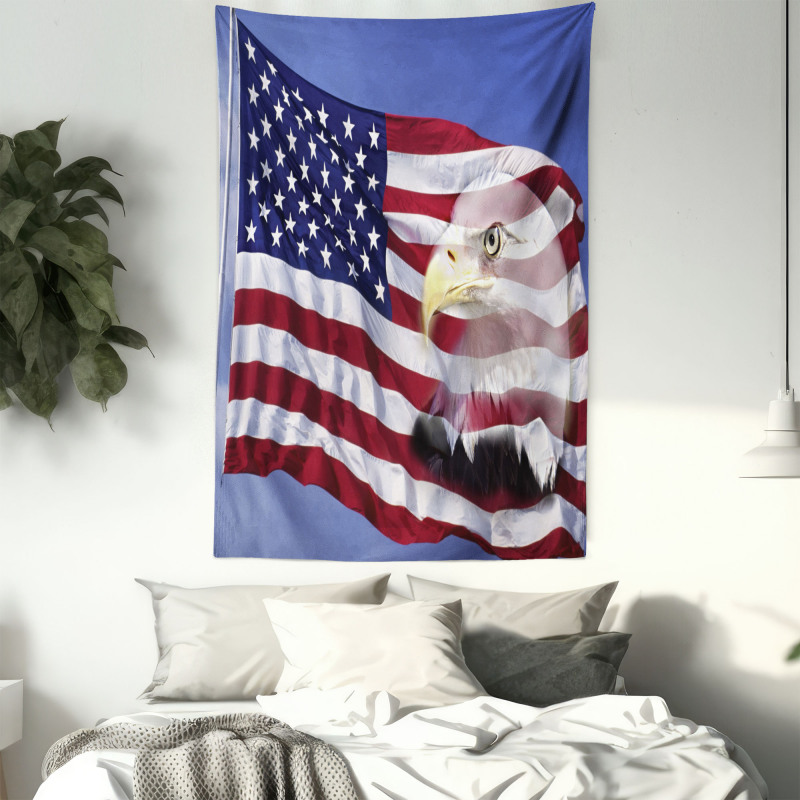 Bless America Flag Tapestry