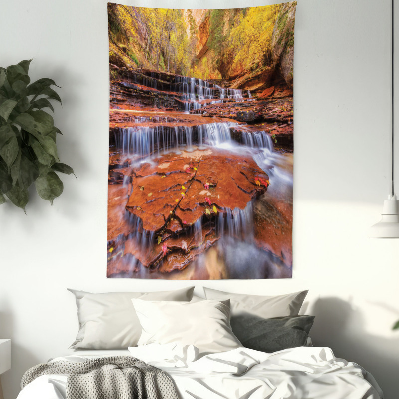 Waterfall Autumn Tapestry