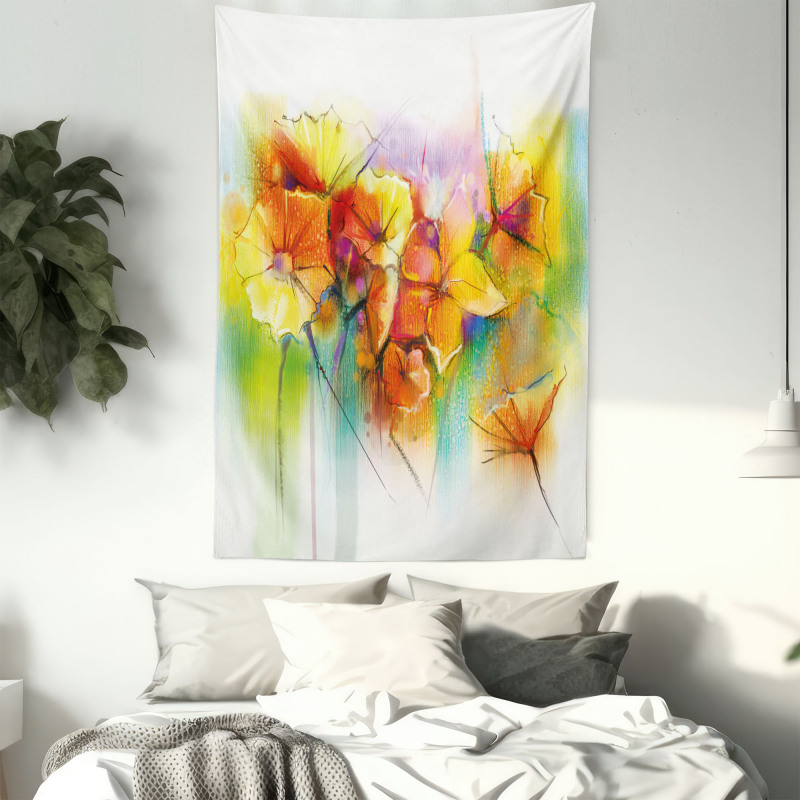 Autumn Flower Bouquet Tapestry