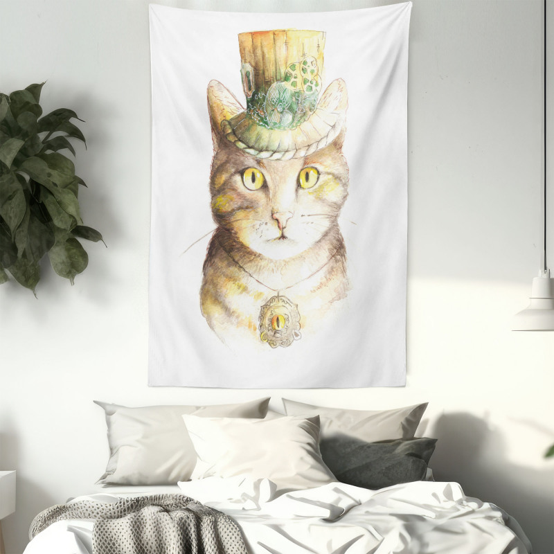 Watercolor Effect Animal Tapestry