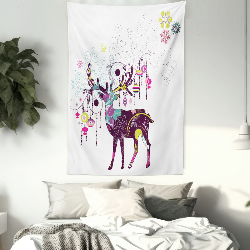 Reindeer Ornaments Tapestry