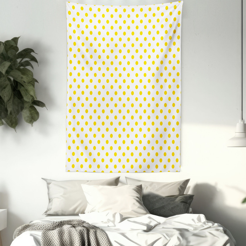 Picnic Yellow Spots Tapestry