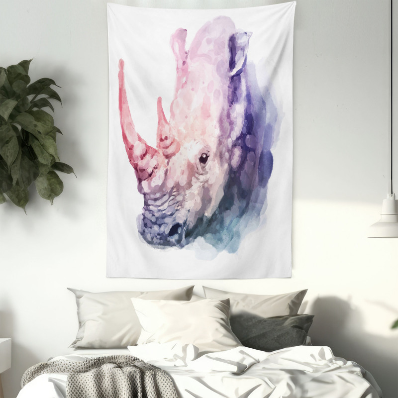 Safari Animal Rhino Tapestry