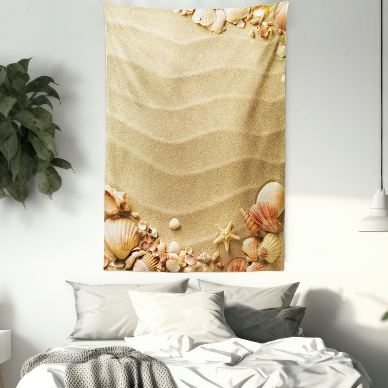 Sand with Sea Shells Tapestry