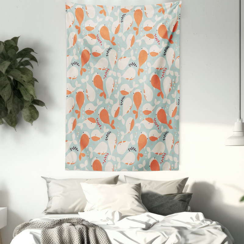 Ocean Animal Whales Tapestry