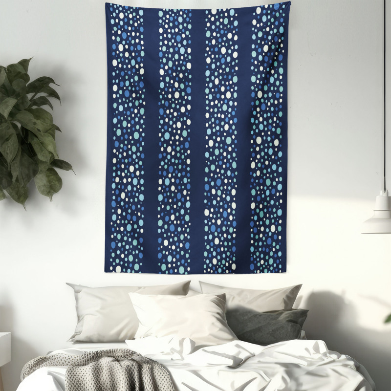 Dots Circles Striped Tapestry