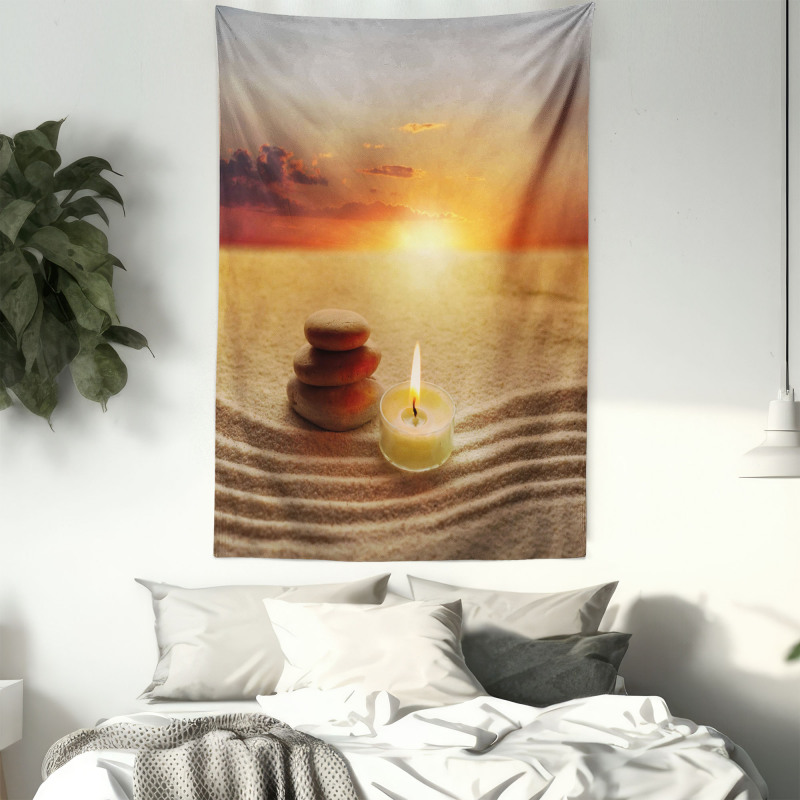 Meditation Yoga Candle Tapestry