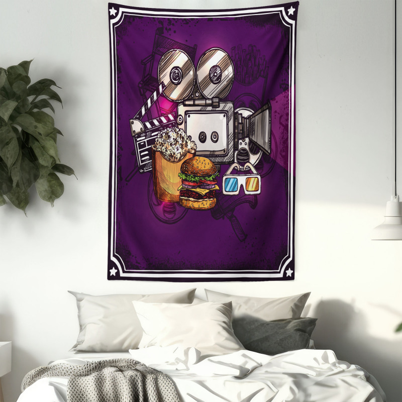 Burgers Popcorns Cinema Tapestry