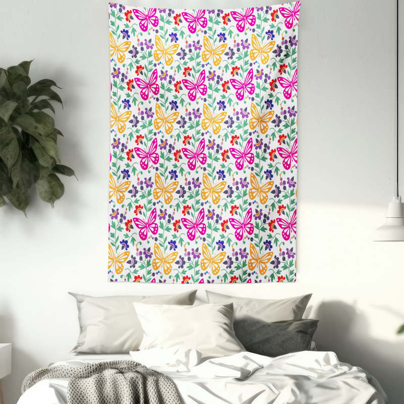 Vibrant Summer Blooms Tapestry