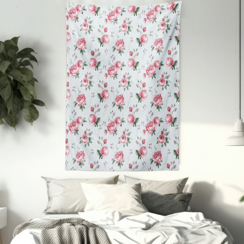 Spring Flowers Roses Tapestry