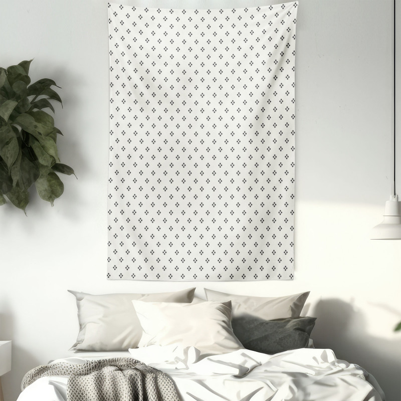 Pale Colored Dots Tapestry