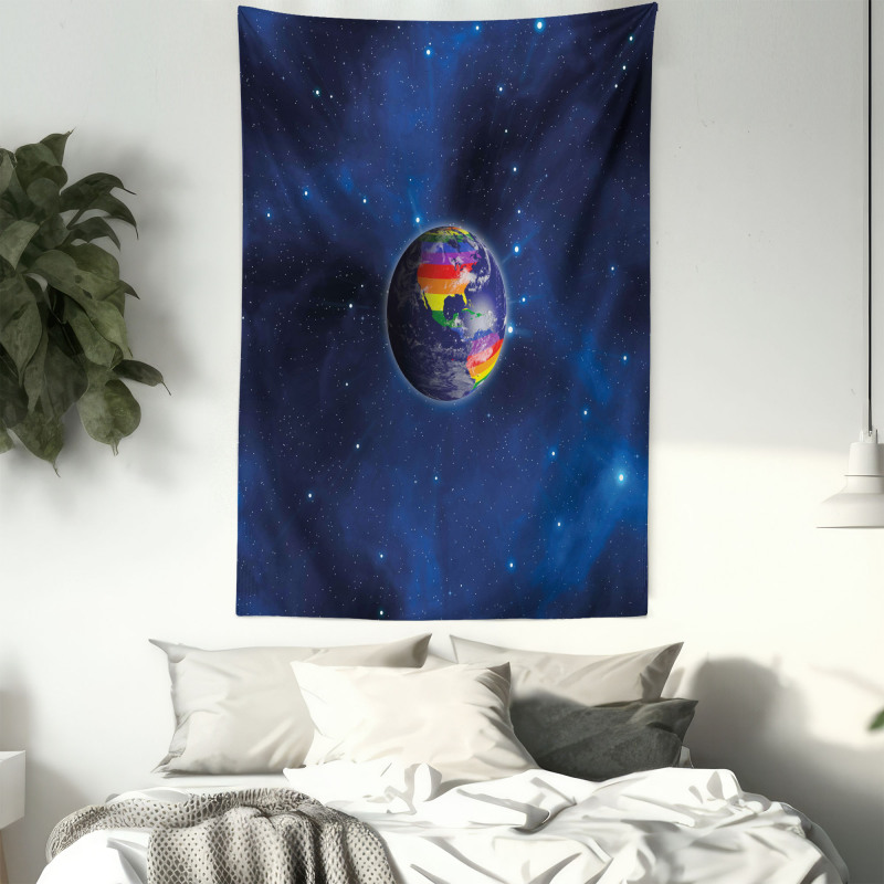 Earth LGBT Colors Tapestry