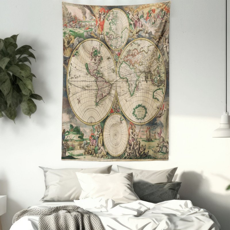 Antique Vintage Art Tapestry