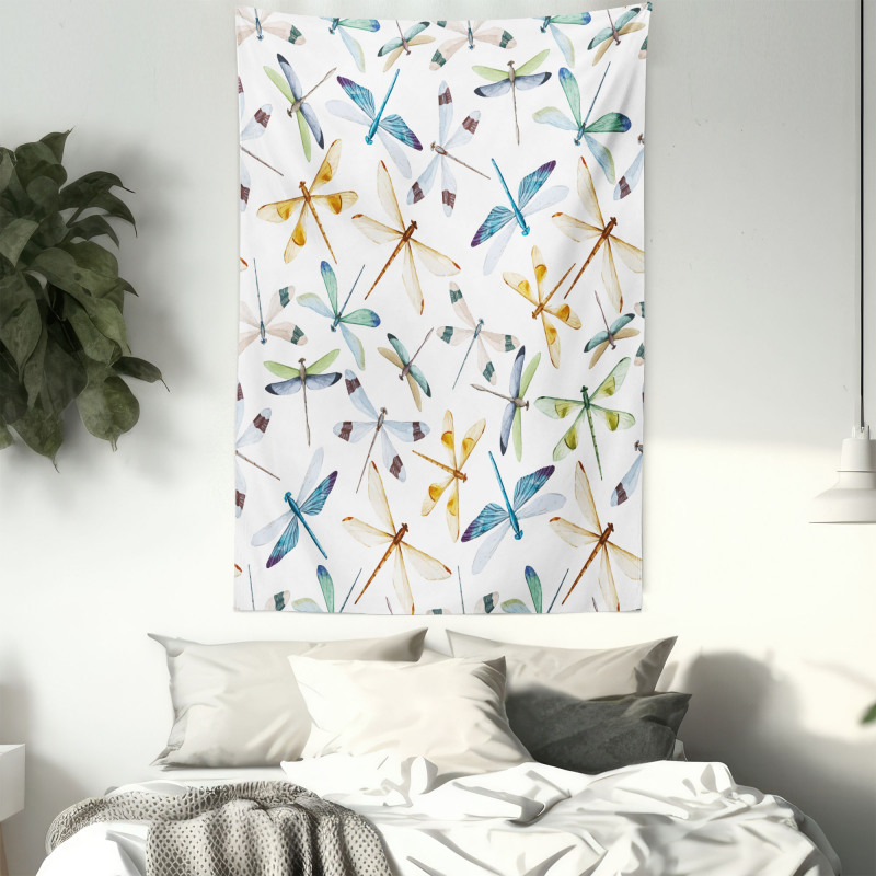 Minimalist Dragonflies Tapestry