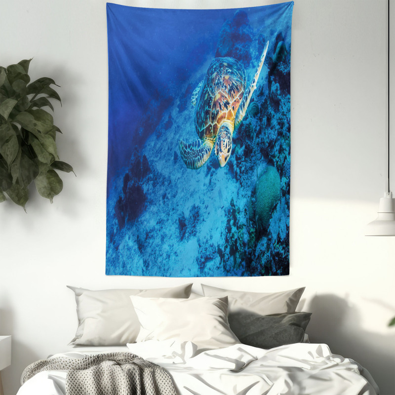 Oceanic Wildlife Tapestry