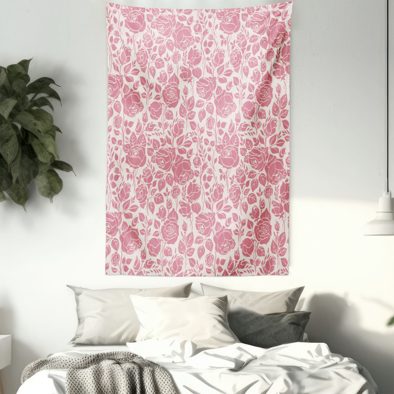 Vintage Roses Feminine Tapestry