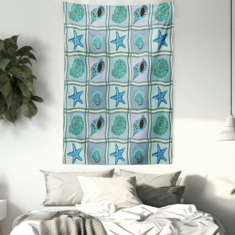 Marine Pattern Tapestry