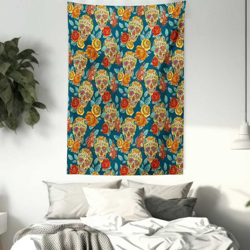 Diamond Eyes Roses Tapestry