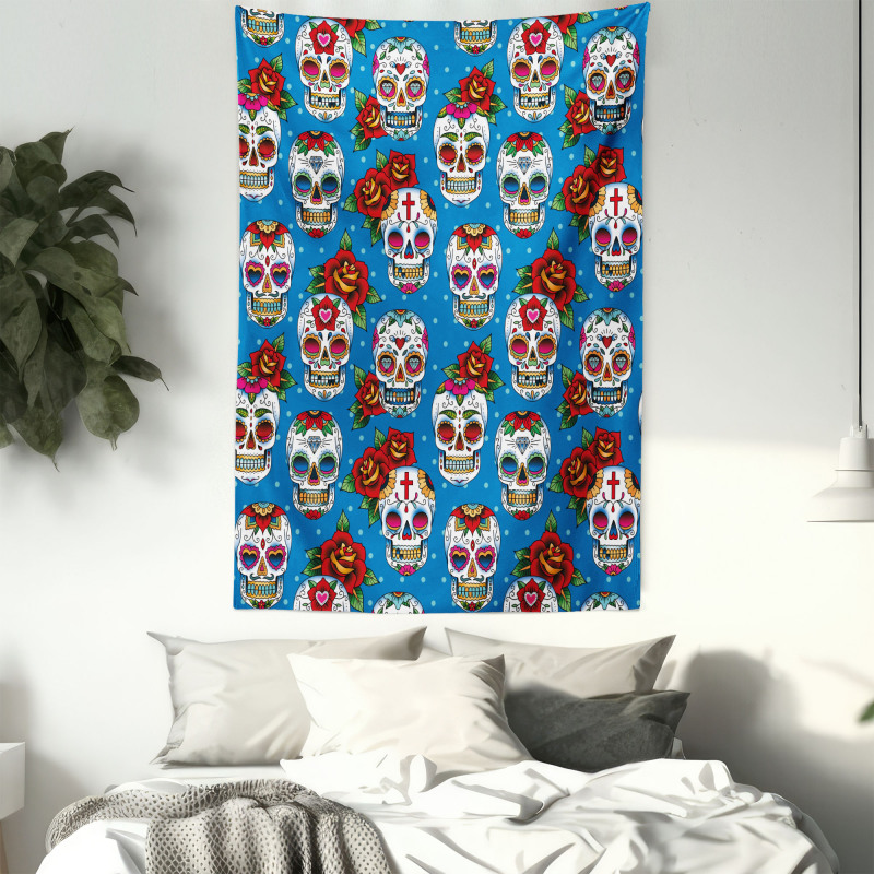 Mexican Retro Dots Tapestry