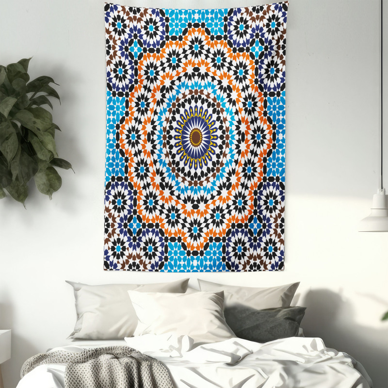 Moroccan Ceramic Tile Tapestry