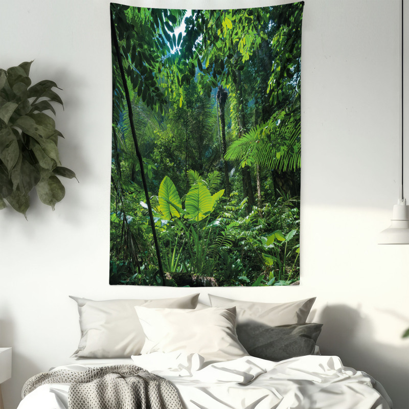 Green Untouched Nature Tapestry