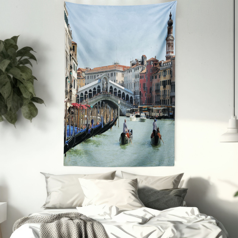 Venice Gondola Canal Photo Tapestry
