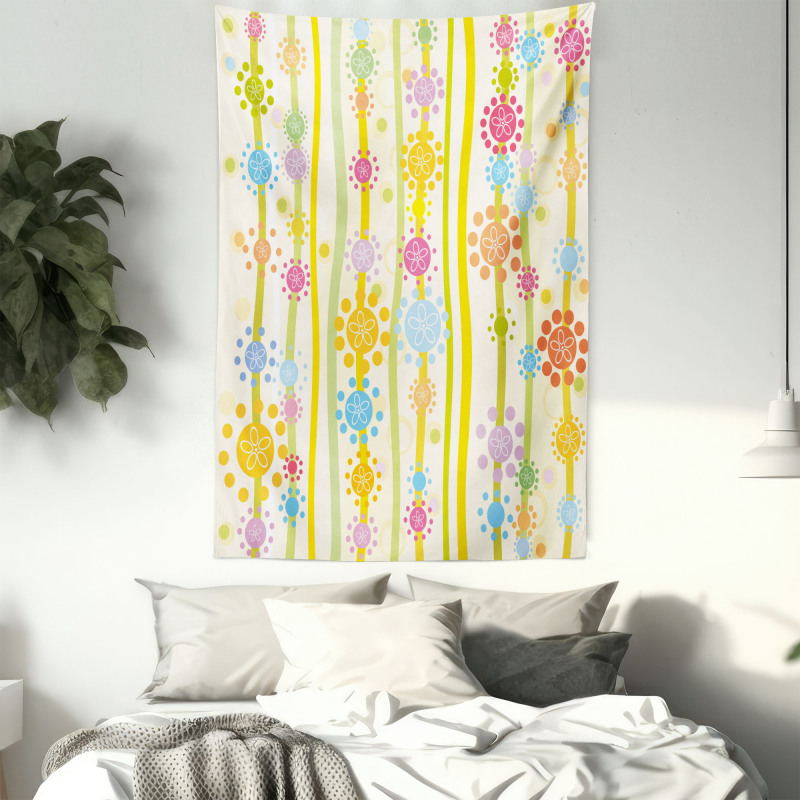 Colorful Cartoon Style Tapestry