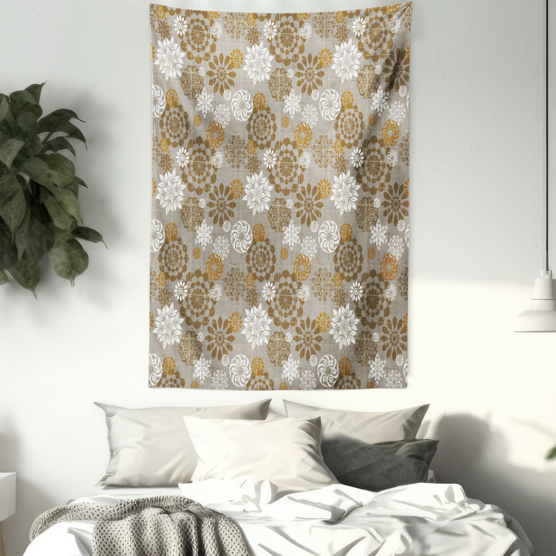 Ornament Flower Colorful Tapestry