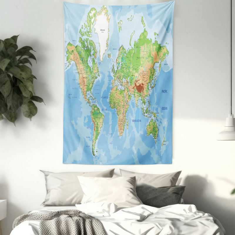 Topographic Education Tapestry