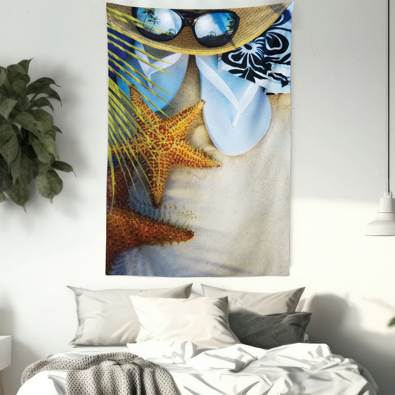 Tropical Beach Seashell Tapestry