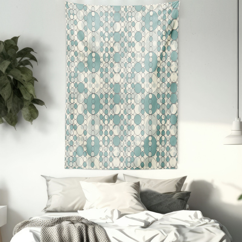 Pale Toned Lattice Tapestry