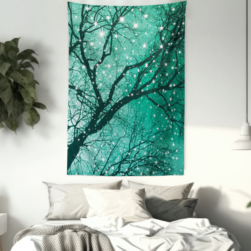 Stars Bare Branches Tapestry