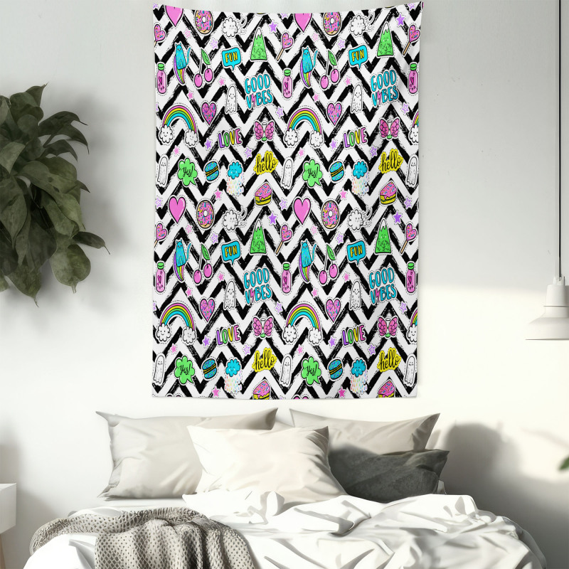 Zigzag Colorful Tapestry