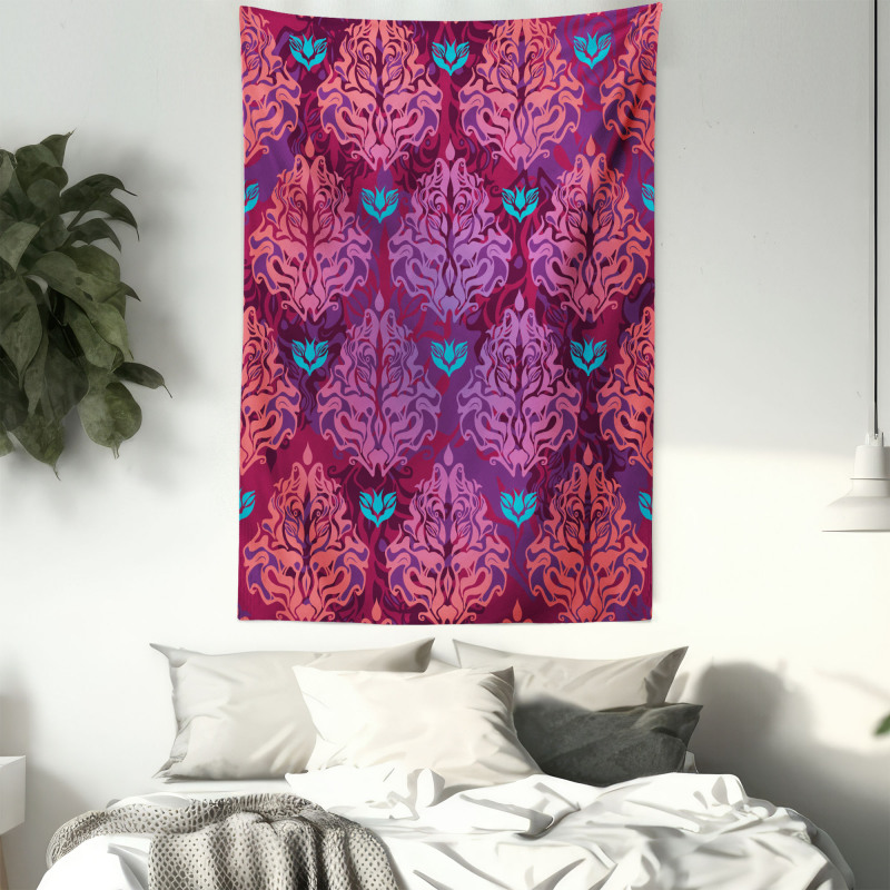 Natural Lilac Pattern Tapestry